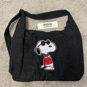 New with tags  BAGGU UO Exclusive Joe Warm Embroidered Nylon Shoulder Bag  - Dim